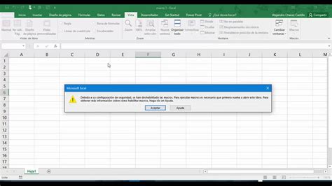 8 Abrir Un Libro De Excel Con Macros Youtube