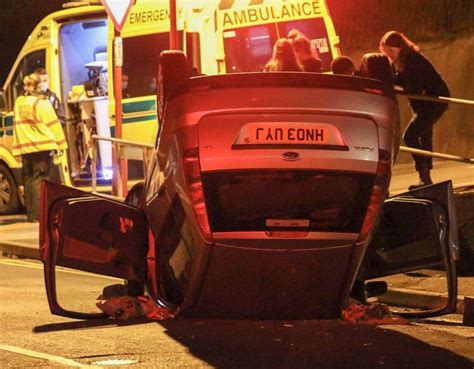 Rochester Man Arrested On Suspicion Of Drink Driving Released After Car Flips On Roof In Onslow Road