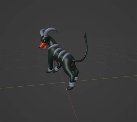 Archivo Stl Modelo Impreso En 3d De Houndour Houndoom Y Mega Houndoom