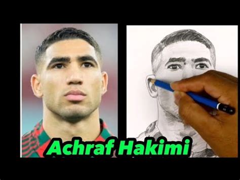 Drawing Of Achraf Hakimi From Morocco YouTube