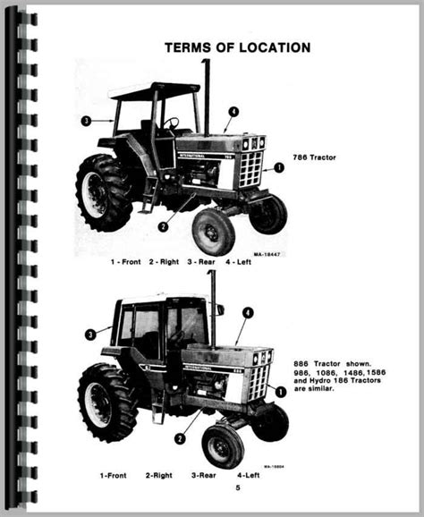 International Harvester 1086 Tractor Operators Manual