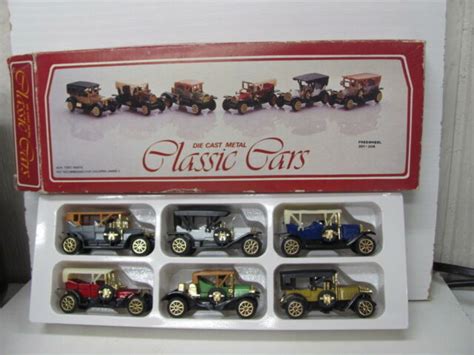 Box Of 6 Die Cast Metal Classic Collectible Cars Ebay