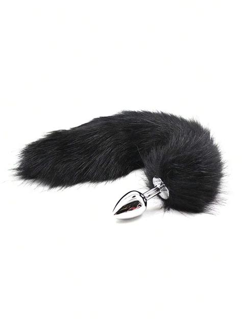 Piece Plush Fox Tail Metal Anal Plug Sex Props Sex Toys Adult