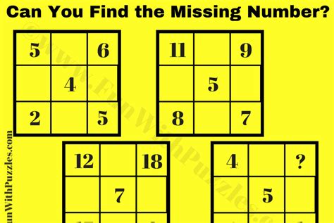 Puzzle Question Logic Number Puzzle For Teens With Answer