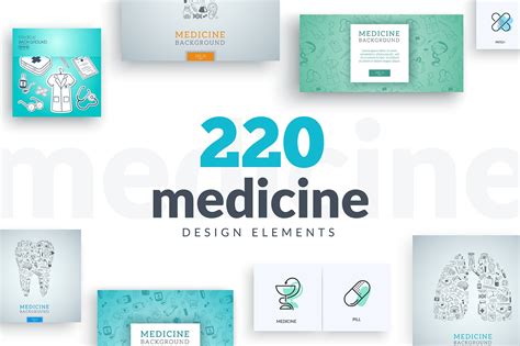 Medicine Design Elements Illustrator Graphics Creative Market