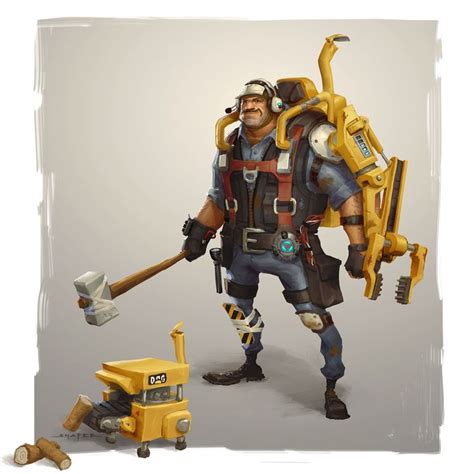 Constructor from Fortnite | Game concept art, Game character design ...