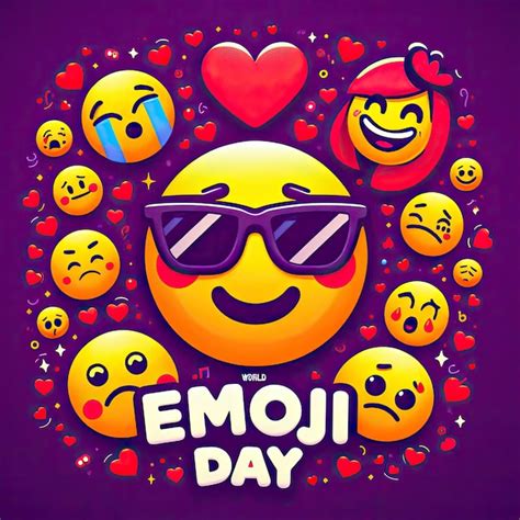 Premium Photo | World Emoji Day Celebration Vector Design