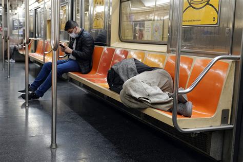 Nyc Mayor Pushes To Remove Homeless People In Subway System Ap News