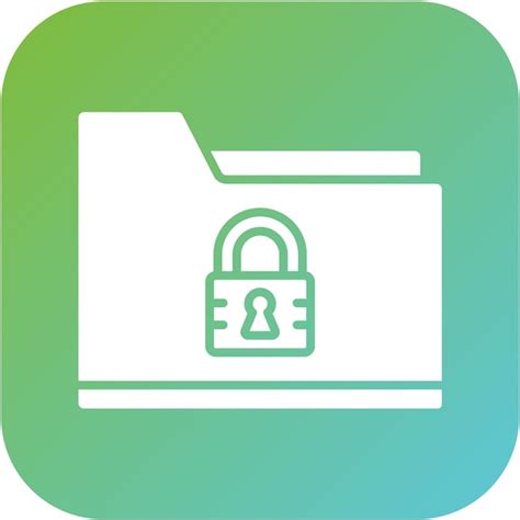 Premium Vector Secure Folder Icon Style