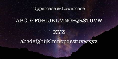 American Typewriter Font Free Download