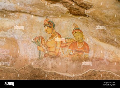 Sigiriya cave paintings hi-res stock photography and images - Alamy