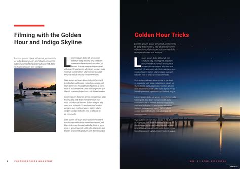 Free Photographer Magazine Template In Adobe Indesign Template Net