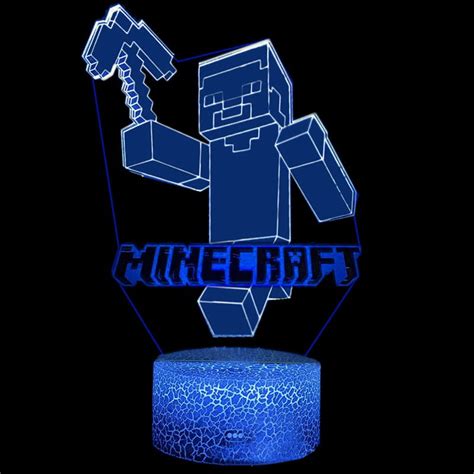 Lampka Nocna D Lampa Do Wizualizacji D Minecraft Z Logo Compliment