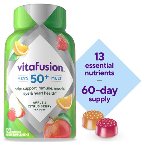 Vitafusion Men S 50 Daily Multivitamin Gummy Vitamins 120 Ct