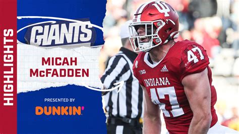 Highlights Indiana Lb Micah Mcfadden 2022 Nfl Draft Highlights