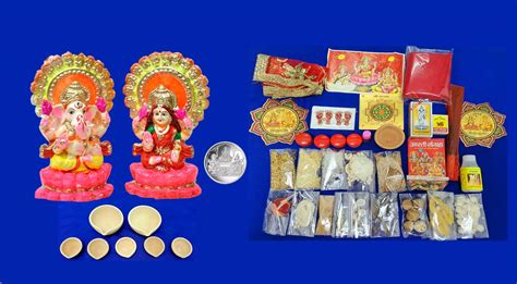 Buy Diwali Puja Samagri Kit Full Kit 45 Items Diwalidhanteras