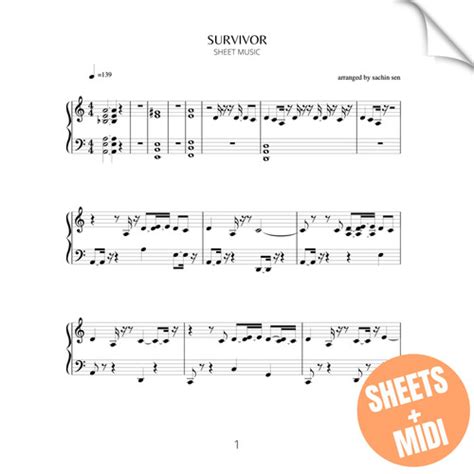 Survivor Sheet Music Midi Sachin Sen