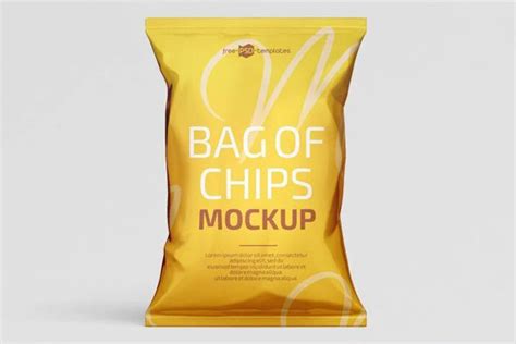 2 Mockups Of Chips Bag Packaging In Different Views Free Download