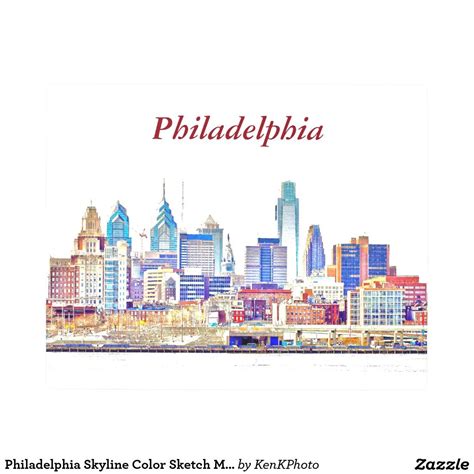 Philly Skyline Drawing at PaintingValley.com | Explore collection of ...