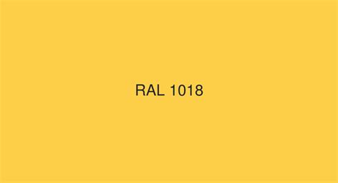 RAL Zinc Yellow RAL 1018 Color In RAL Classic Chart