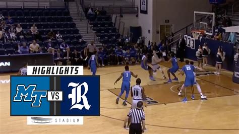 Middle Tennessee Vs Rice Basketball Highlights 2018 19 Stadium