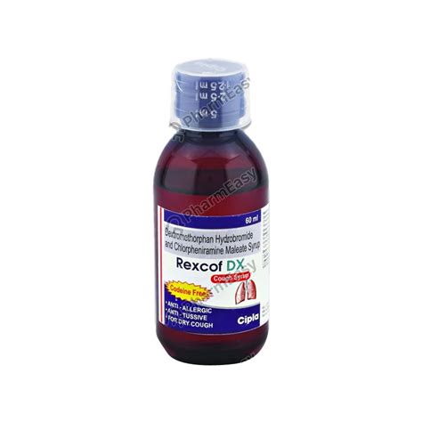 Rexcof Dx Bottle Of Ml Syrup Uses Side Effects Price Dosage