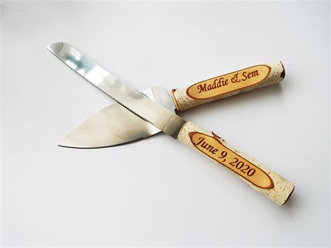 Wedding Personalized Knife Wedding Cake Set Cake Cutting - Etsy