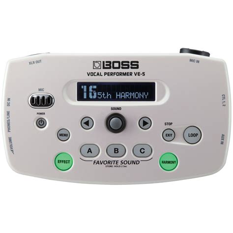 BOSS VE-5 Vocal Performer Effects Processor WHITE - Sounds Easy