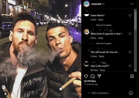 Fact Check: Don’t Fall For This Image of Messi & Ronaldo Smoking Cigar ...