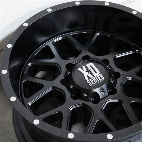 20x10 XD XD820 Grenade 8x6 5 8x165 1 24 Satin Black Wheels Rims Set 4