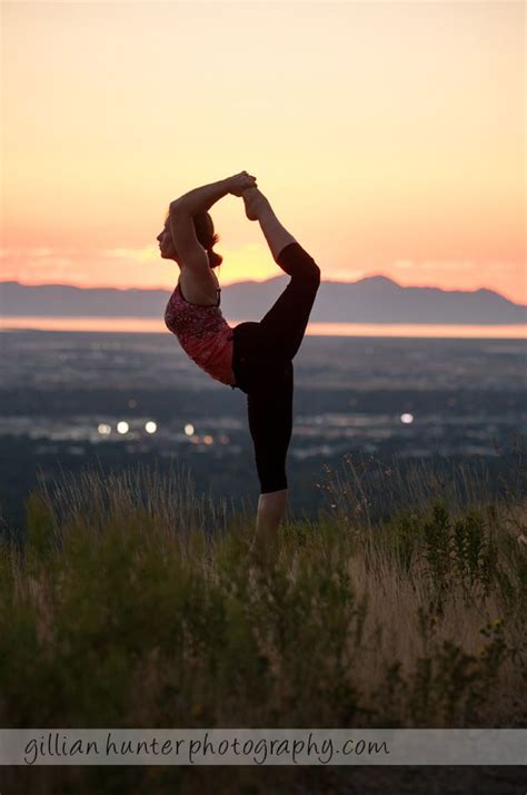 Yoga At Sunset Dancer Pose Beautiful Movement Images Pinterest