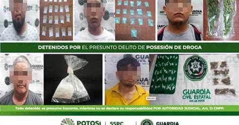 Por Posesión De Droga Detienen A 5 Individuos