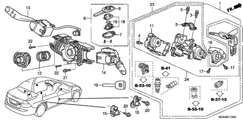 Sda Genuine Honda Cylinder Set Key