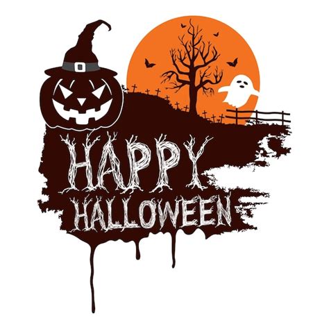 Premium Vector Happy Halloween T Shirt Design Vector Illustration