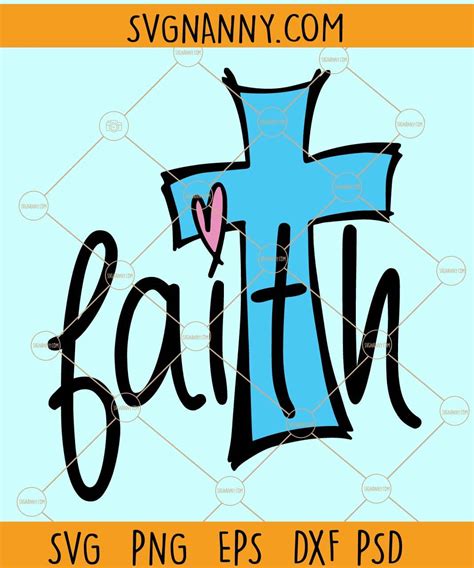 Faith Cross Svg Faith Svg Christian Shirt Svg Walk By Faith Svg