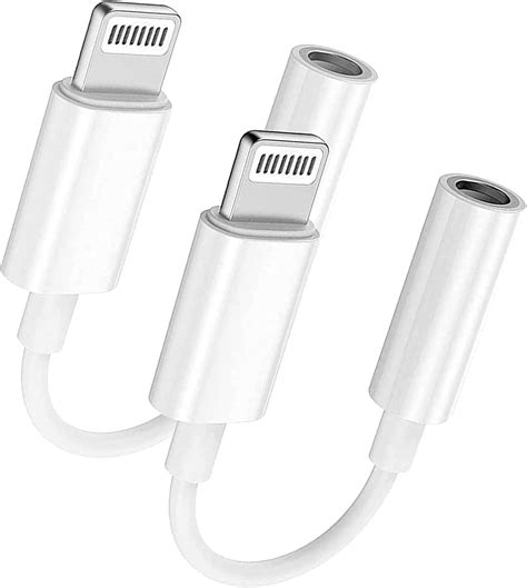 2 Pack Adattatori Per Cuffie Per IPhone Certificato Apple MFI