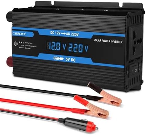 Convertisseur 2200W Transformateur DC 12V à AC 220V Onduleur de