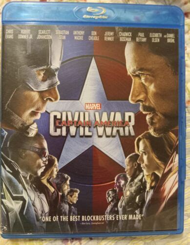 Captain America Civil War Blu Ray Robert Downey Jr Chris Evans