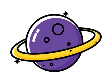 Dibujos Animados Saturno Planeta Con Anillos Y Anillos 49613124 Vector En Vecteezy