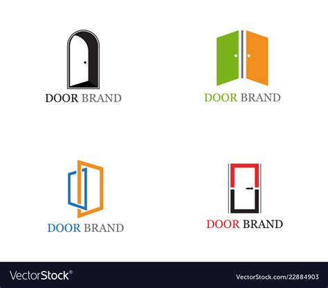 Door Logo Template Royalty Free Vector Image Vectorstock