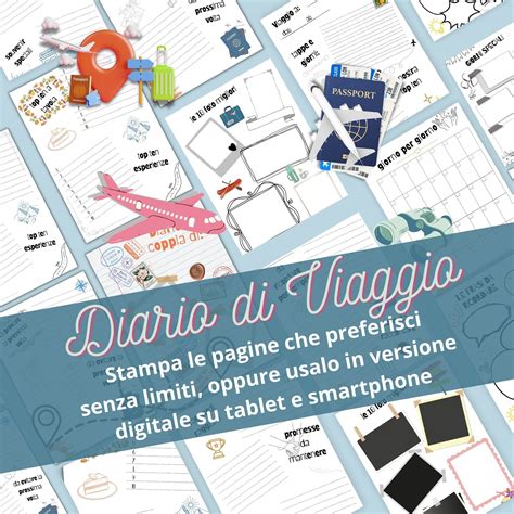 Diario Di Viaggio Di Coppia Da Compilare Pdf E Digitale Travel