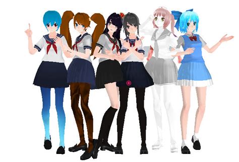 MMD Yandere Simulator y Kuudere simulator by Chara-Kawaii-Neko on DeviantArt