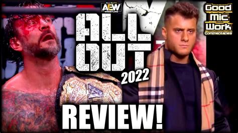 Cm Punk Wins Aew Title And Mjf Returns Aew All Out Full Show