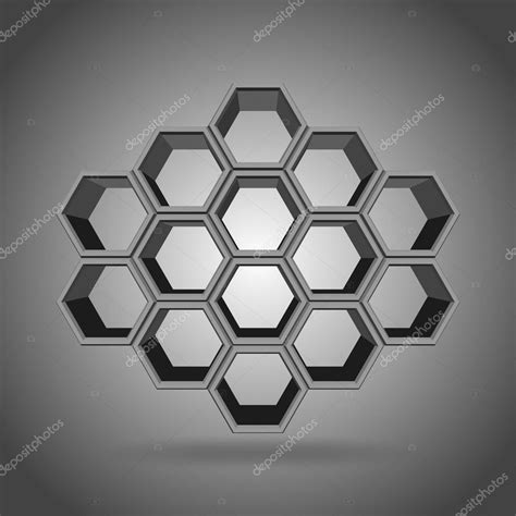 3d Hexagon Pattern 3d Hexagon Pattern — Stock Vector © Neode 74472357