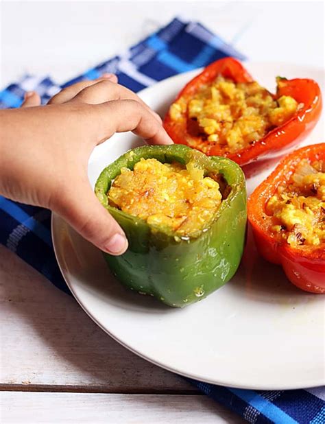 Stuffed Capsicum Recipe Potato Stuffed Bell Peppers Bharwan Shimla Mirch