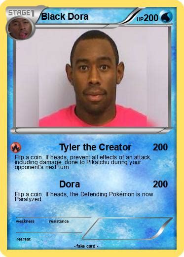 Pokémon Black Dora 1 1 - Tyler the Creator - My Pokemon Card