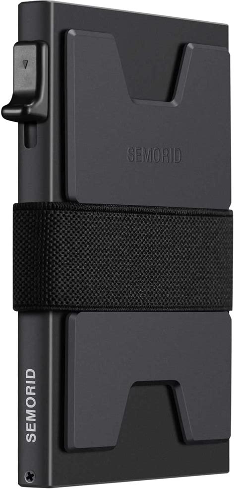 SEMORID Slim Aluminum Card Holder Wallet For Men Durable Expandable