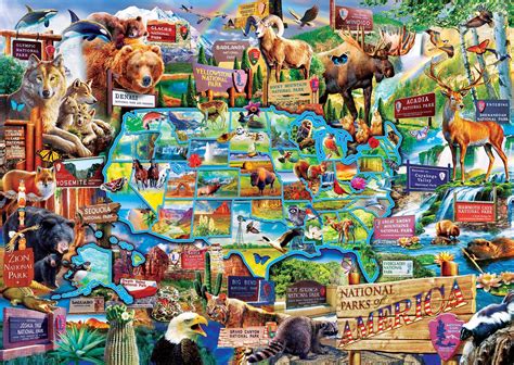 Puzzle Nationalparks Der USA 3 000 Teile Puzzle Mania De