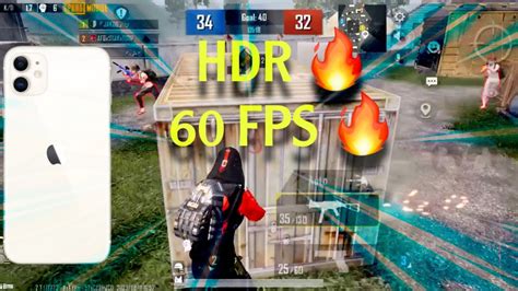 أداء ايفون 11 ببجي موبايل Hdr 60 Fps Iphone 11 Pubg Fps Test Youtube