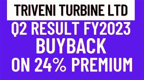 Triveni Turbine Q Result Triveni Turbine Buyback Triveni Turbine